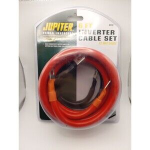 Jupiter Power Inverters 6" Inverter Cable Set. 2 AWG